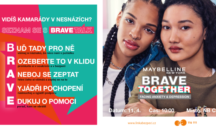 Maybeline Brave Talks s Linkou Bezpečí - Čelíme úzkostem a depresím